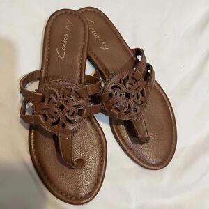 Circus NY by Sam Edelman Womens Canyon Medallion Flat Sandals Brown Size 7